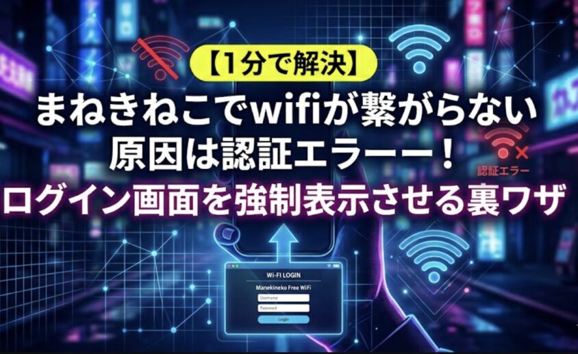 まねきねこwifi繋がらない